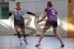 Bezirksoberliga Frauen- Saison 2026/27 - HC Donau/Paar- SpVgg Altenerding - Lößl Sophie lila Altenerding  - Habold Melanie weiss HC Donau/Paar - Foto: Meyer Jürgen