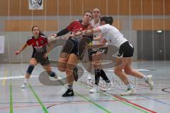 Handball - Frauen - Saison 2024/25 - HC Donau/Paar - HC Sulzb.Rosenb. - Katharina Müller rot HC Donau - Paula Eckert weiss #14 Sulzbach - Foto: Meyer Jürgen