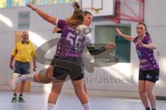 Bezirksoberliga Frauen- Saison 2026/27 - HC Donau/Paar- SpVgg Altenerding - Müller Katharina weiss HC Donau/Paar - Kaiser Verena lila Altenerding  - Foto: Meyer Jürgen