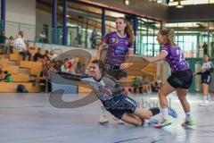 Bezirksoberliga Frauen- Saison 2026/27 - HC Donau/Paar- SpVgg Altenerding - Geier Sahra weiss HC Donau/Paar - Kaiser Verena links Altenerding - Bäumler Denise rechts lila Altenerding  - Foto: Meyer Jürgen