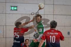 Handball - Bezirksliga - Saison 2026/27 - HC Donau/Paar - TSV Gaimersheim - Schweiger Tim grün Gaimersheim Van der Meulen rot HC Donau/Paar - Bleicher Michael TW HC Donau/Paar - XXXXX -  Foto: Meyer Jürgen