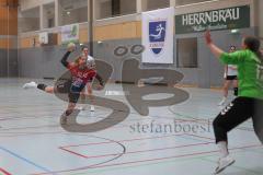 Handball - Frauen - Saison 2024/25 - HC Donau/Paar - HC Sulzb.Rosenb. - Melanie Habold rot HC Donau - Annika Senger Torwart Sulzbach - Foto: Meyer Jürgen