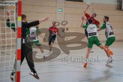 Handball - Bezirksliga - Saison 2026/27 - HC Donau/Paar - TSV Gaimersheim -Rieck Tjark rot HC Donau/Paar- Pinschmidt Florian TW Gaimersheim - Foto: Meyer Jürgen
