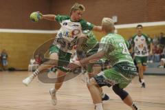Bezirksliga - Handball - Saison 2023/2024 - TSV Gaimersheim - TSV Schleißheim - Vierthaler Lucas #23 Gaimersheim - Störch Marco #10 Schleißheim - Foto: Meyer Jürgen