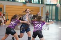 Bezirksoberliga Frauen- Saison 2026/27 - HC Donau/Paar- SpVgg Altenerding - Hübner Melanie weiss HC Donau/Paar - Küstner Katharina lila Altenerding  #23 - Kaiser Verena lila Altenerding  #55 -  - Foto: Meyer Jürgen