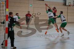Handball - Bezirksliga - Saison 2026/27 - HC Donau/Paar - TSV Gaimersheim -Rieck Tjark rot HC Donau/Paar- Pinschmidt Florian TW Gaimersheim - Foto: Meyer Jürgen