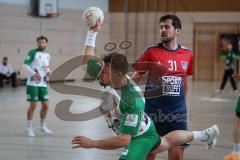 Handball - Bezirksliga - Saison 2026/27 - HC Donau/Paar - TSV Gaimersheim - Kürzinger Mathias grün Gaimersheim  - Schlicht Ulf rot HC Donau/Paar  -  Foto: Meyer Jürgen
