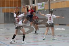 Handball - Frauen - Saison 2024/25 - HC Donau/Paar - HC Sulzb.Rosenb. - Melanie Habold rot HC Donau - Anna Last #19 Sulzbach - Paula Eckert weiss #14 Sulzbach - Foto: Meyer Jürgen