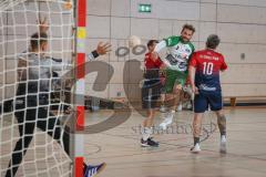 Handball - Bezirksliga - Saison 2026/27 - HC Donau/Paar - TSV Gaimersheim - Schweiger Tim grün Gaimersheim Van der Meulen rot HC Donau/Paar - Bleicher Michael TW HC Donau/Paar - XXXXX -  Foto: Meyer Jürgen
