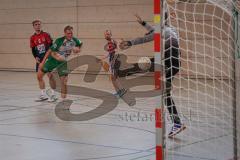 Handball - Bezirksliga - Saison 2026/27 - HC Donau/Paar - TSV Gaimersheim - Bleicher Michael TW HC Donau/Paar - Vierthaler Lucas grün Gaimersheim -  Foto: Meyer Jürgen