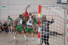 Handball - Bezirksliga - Saison 2026/27 - HC Donau/Paar - TSV Gaimersheim - Schlicht Ulf rot HC Donau/Paar - Oppel Luis #13 Gaimersheim -  Duda Volodymyr #22 Gaimersheim - Pinschmidt Florian TW Gaimersheim - Foto: Meyer Jürgen