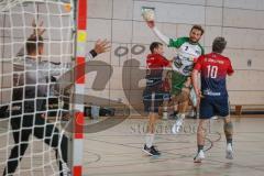 Handball - Bezirksliga - Saison 2026/27 - HC Donau/Paar - TSV Gaimersheim - Schweiger Tim grün Gaimersheim Van der Meulen rot HC Donau/Paar - Bleicher Michael TW HC Donau/Paar - XXXXX -  Foto: Meyer Jürgen