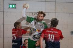 Handball - Bezirksliga - Saison 2026/27 - HC Donau/Paar - TSV Gaimersheim - Schweiger Tim grün Gaimersheim Van der Meulen rot HC Donau/Paar - Bleicher Michael TW HC Donau/Paar - XXXXX -  Foto: Meyer Jürgen