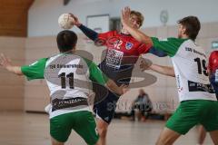 Handball - Bezirksliga - Saison 2026/27 - HC Donau/Paar - TSV Gaimersheim - Hirschberger Niklas #19 Gaimersheim - Schieder Aaron rot HC Donau/Paar -  Foto: Meyer Jürgen