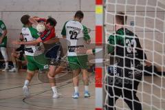 Handball - Bezirksliga - Saison 2026/27 - HC Donau/Paar - TSV Gaimersheim - Schlicht Ulf rot HC Donau/Paar - Oppel Luis #13 Gaimersheim -  Duda Volodymyr #22 Gaimersheim - Pinschmidt Florian TW Gaimersheim - Foto: Meyer Jürgen