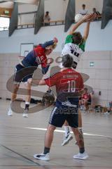 Handball - Bezirksliga - Saison 2026/27 - HC Donau/Paar - TSV Gaimersheim - Schieder Aaron rot HC Donau/Paar - Hirschberger Niklas grün Gaimersheim -  Foto: Meyer Jürgen