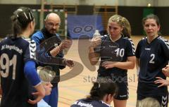 Handball Damen - DJK Ingolstadt - TSV Bergkirchen - Trainer Harald Schneider gibt Anweisungen