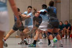 Handball Damen - HG Ingolstadt - SC Freising - Sarah Geier 21 will durch die Abwehr