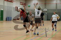 Handball Bezirksliga DJK Ingolstadt - TSV Gaimersheim Eckerlein Barbara wird gefoult (DJK) Foto: Juergen Meyer