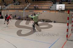 Handball MTV Ingolstadt-SSG Metten Knopf Gerd beim Freiwurf  Foto: Juergen Meyer