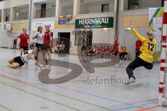 Handball Damen HG Ingolstadt - VFL Günzburg - Melanie Pöschmann #10 beim Strafwurf - Foto: Jürgen Meyer