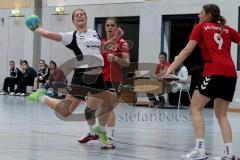 Handball Damen HG Ingolstadt - VFL Günzburg - Melanie Pöschmann #10 beim Torwurf und wird gefoult - Foto: Jürgen Meyer