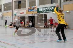 Handball Damen HG Ingolstadt - VFL Günzburg - Melanie Pöschmann #10 beim Strafwurf - Foto: Jürgen Meyer