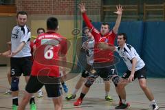 Handball - MTV Ingolstadt - SC Freising - links (6)Martin Toennies und mit den Händen oben (7) Robert Napast