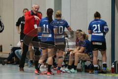 Handball Damen - Landesliga Bayern - HG Ingolstadt - TSG 1885 Augsburg - Trainer Siggi Nefzger mit dem Team