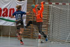 Handball Damen Landesliga Bayern - HG Ingolstadt - ESV Neuaubing - Mel Pöschmann 10 im Alleingang zum Tor