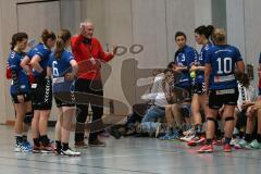 Handball Damen - Landesliga Bayern - HG Ingolstadt - TSG 1885 Augsburg - Trainer Siggi Nefzger mit dem Team