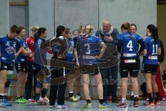 Handball Damen Landesliga Bayern - HG Ingolstadt - ESV Neuaubing - Trainer Siggi Nefzger gibt Ratschläge