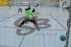 Handball Damen - HG Ingolstadt/Frauen - TSV Schleißheim - Melanie Pöschmann #10 HG Ingolstadt  beim 7 Meter Theresa Bauer Torfrau Schleißheim - Foto: Jürgen Meyer