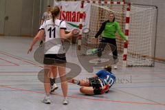 Handball Damen - HG Ingolstadt/Frauen - TSV Schleißheim - Melanie Pöschmann #10 HG Ingolstadt - Theresa Bauer Torfrau Schleißheim - Foto: Jürgen Meyer