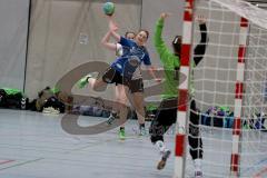 Handball Damen - HG Ingolstadt/Frauen - TSV Schleißheim - Bianca Edelsbrunner #7 HG Ingolstadt - Theresa Bauer Torfrau Schleißheim - Foto: Jürgen Meyer