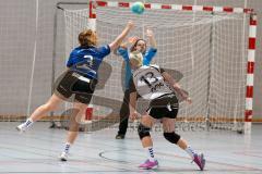 Handball Damen - Landesliga Nord - HG Ingolstadt - HC Sulzbach Rosenberg - Simone Jens #3 blau Ingolstadt - Melanie Kopp #13 weis Sulzbach - Foto: Jürgen Meyer