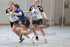 Handball Damen - Landesliga Nord - HG Ingolstadt - HC Sulzbach Rosenberg - Pia Dietz #3 blau Ingolstadt - Nicole Schiegert #weis Sulzbach #23 - Foto: Jürgen Meyer