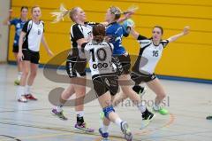 Handball Damen - Landesliga Nord - HG Ingolstadt - HC Sulzbach Rosenberg - Lisa Günther #33 blau Ingolstadt - Lisa Steiner #10 weis Sulzbach - Foto: Jürgen Meyer