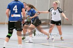 Handball Damen - Landesliga Nord - HG Ingolstadt - HC Sulzbach Rosenberg - Pia Dietz #3 blau Ingolstadt - Nicole Schiegert #weis Sulzbach #23 - Foto: Jürgen Meyer