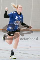 Handball Damen - Landesliga Nord - HG Ingolstadt - HC Sulzbach Rosenberg - Lisa Günther #33 blau Ingolstadt freut sich über ihr Tor - jubel - Foto: Jürgen Meyer