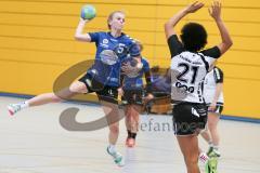 Handball Damen - Landesliga Nord - HG Ingolstadt - HC Sulzbach Rosenberg - Katharina Fischer #5 blau Ingolstadt - Anabella Thom #21 weis Sulzbach - Foto: Jürgen Meyer