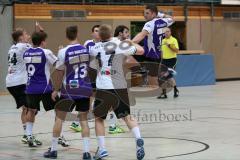 Herren Handball BOL - MTV Ingolstadt - TSV Mainburg - oben im Sprung Andrei Macovei (15 MTV) wirft zum Tor