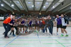 Herren Handball BOL - MTV Ingolstadt - TSV Mainburg - Spiel ist aus, Sieg für Ingolstadt, Jubel