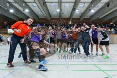 Herren Handball BOL - MTV Ingolstadt - TSV Mainburg - Spiel ist aus, Sieg für Ingolstadt, Jubel