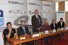 Inline Hockey-WM in Ingolstadt - Pressekonferenz - Dr. Hans Dobida