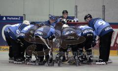 Inlinehockey - ERC Hellfish - Augsburg - Die Hellfish feuern sich vor dem Spiel nochmal an