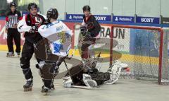 Inline Hockey - Lumberjacks Ingolstadt - Lohhof - knapp am Tor vorbei für den Ingolstädter