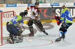 Inline Hockey WM 2012 Deutschland - Slowenien - Felix Schütz beim Torschuss - Foto: Jürgen Meyer