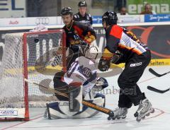 Inline Hockey-WM in Ingolstadt - Deutschland - Slowakei - Thomas Greilinger trifft, hinten Patrick Reimer