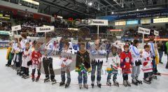 Inline Hockey-WM in Ingolstadt - Eröffnungsspiel - Deutschland gegen Slowenien 7:5 - Aufstellung der Nationen